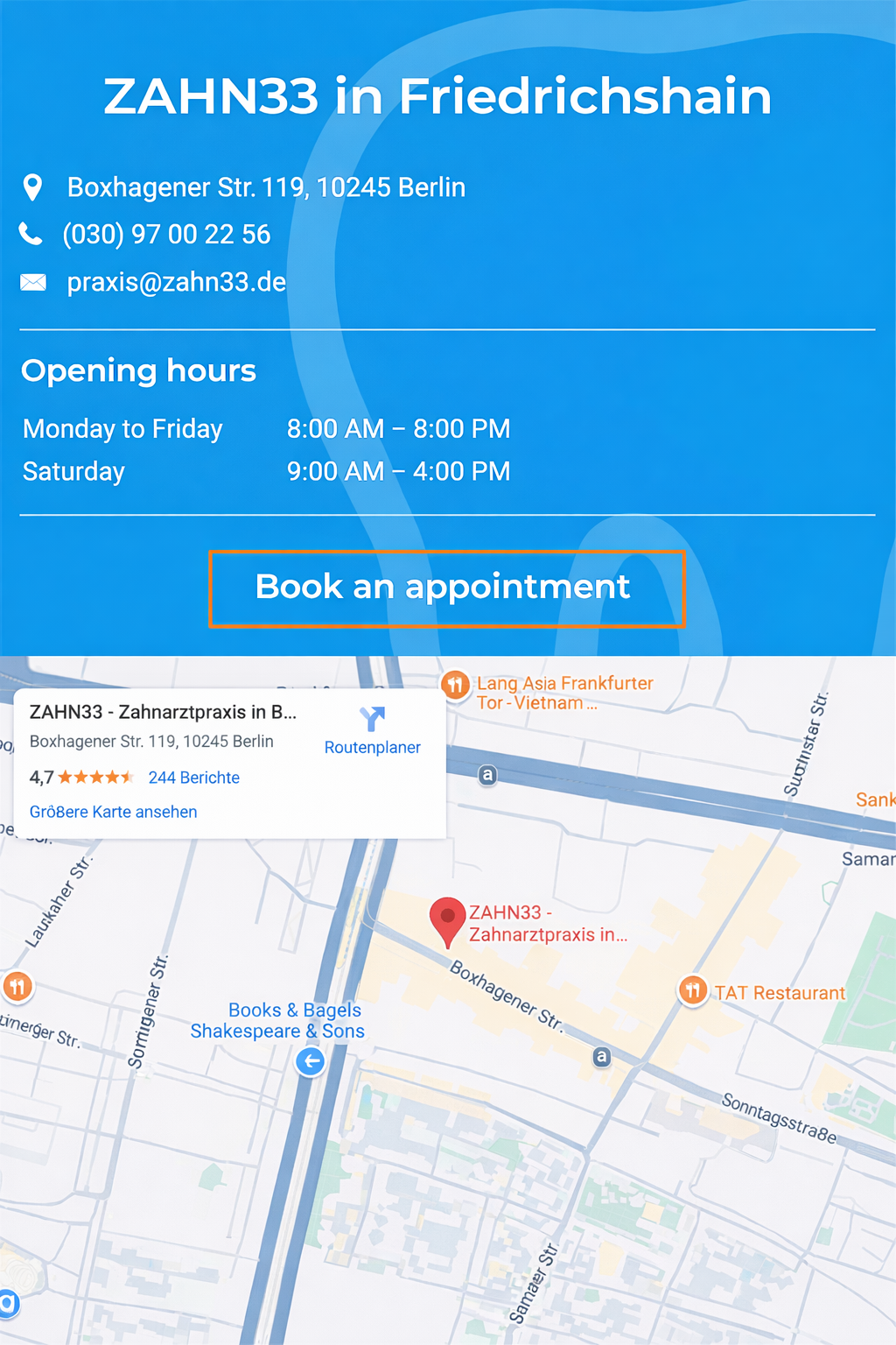 Zahn33 in Friedrichshain